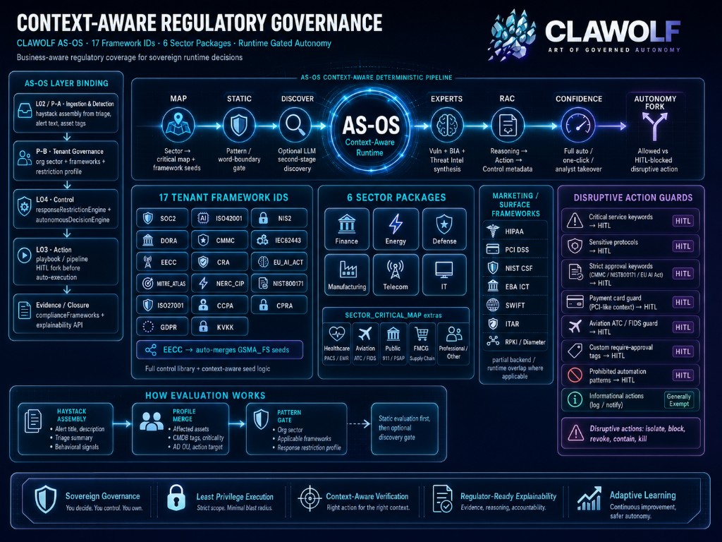 Proof and governance context map