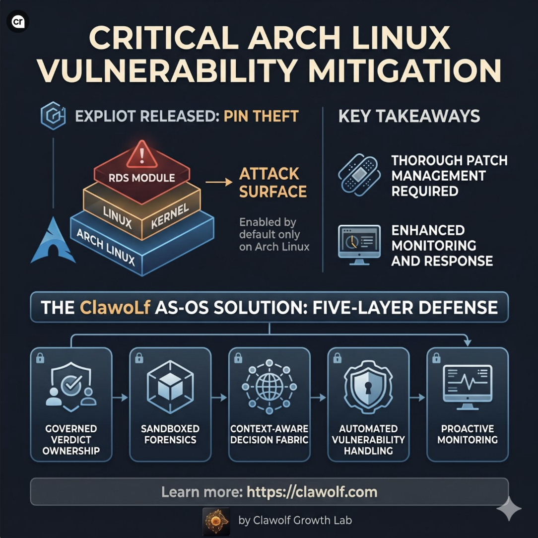 Critical Arch Linux vulnerability mitigation