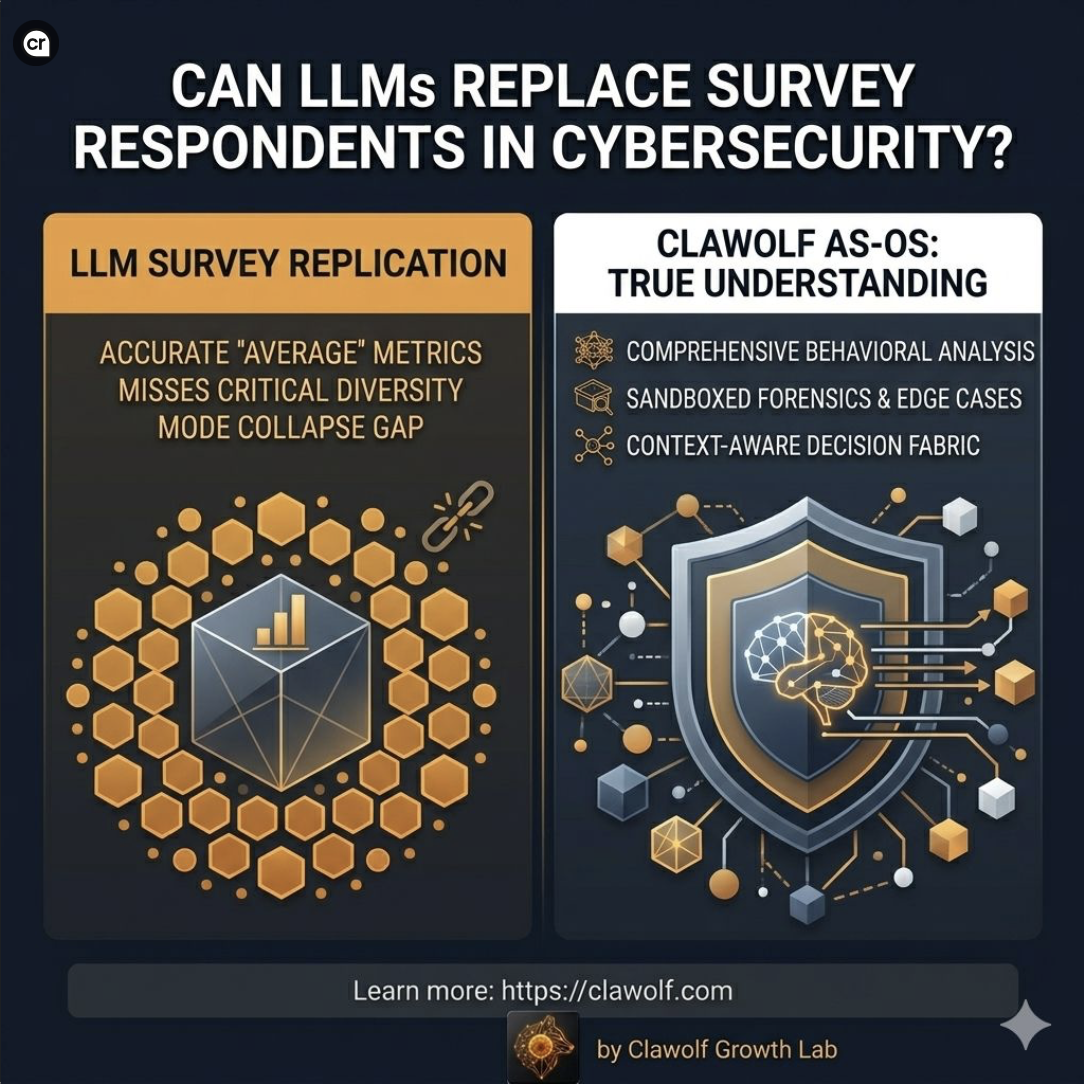 Can LLMs replace survey respondents in cybersecurity
